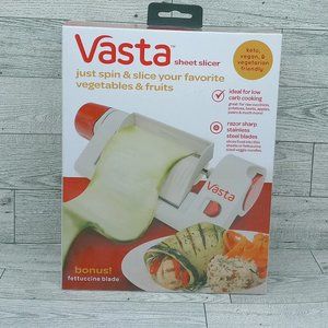 Vasta Sheet Slicer Vegetables & Fruits Cutter Fettuccine Blade Included Keto